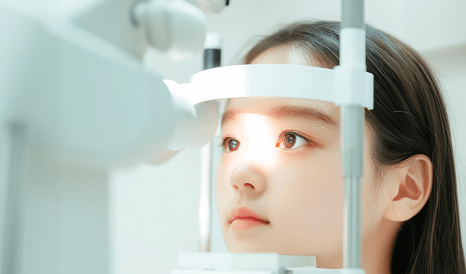 ภาพการตรวจเลนส์ Ortho-K