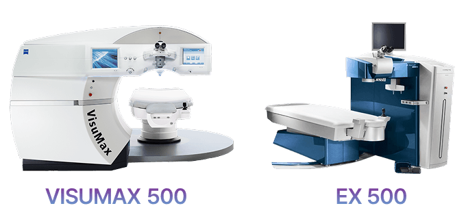 อุปกรณ์ Prime LASIK — ZEISS VISUMAX 500, Alcon EX500