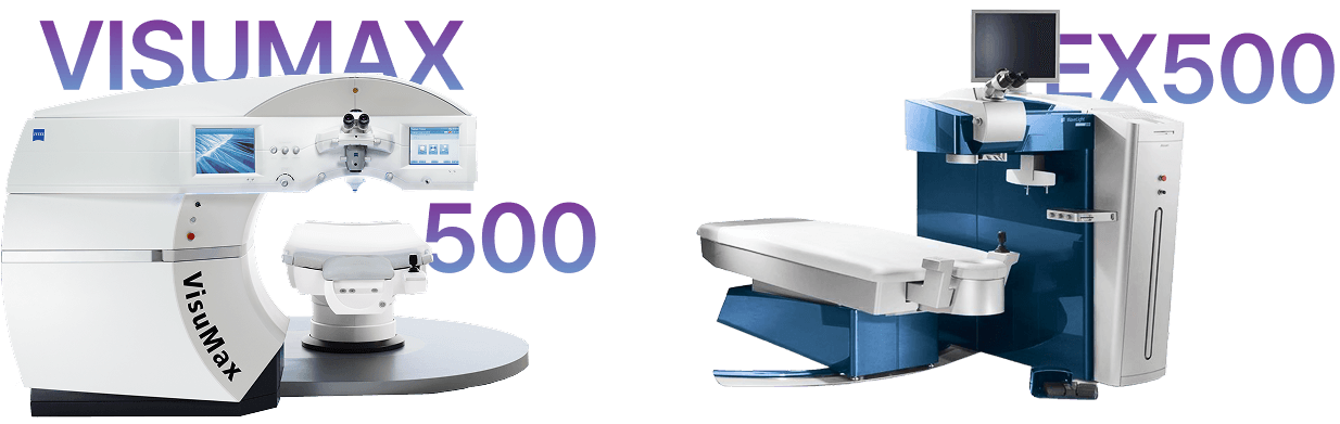 프라임 라식 장비 — 차이스 비쥬맥스 500, 알콘 EX500