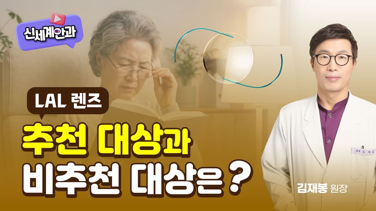 LAL 렌즈 추천 대상과 비추천 대상은?