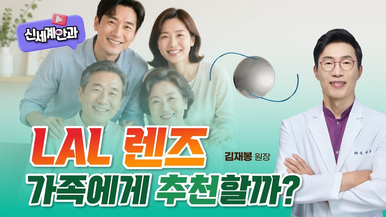 LAL렌즈, 광주신세계안과 원장님은 가족에게 추천할까?